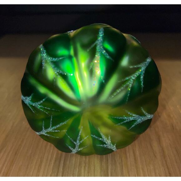 Patricia Breen Rainforest Santa Claus Blown Glass Large Ornament 7" 1998 - Picture 8 of 10